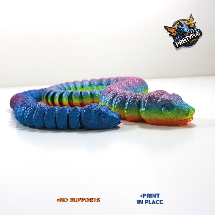 3D Printable Poisonous amazon snake by